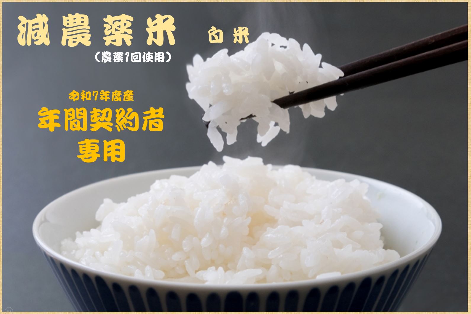 減農薬米 白米 R7年間契約者専用 減農薬米 白米 R7年間契約者専用