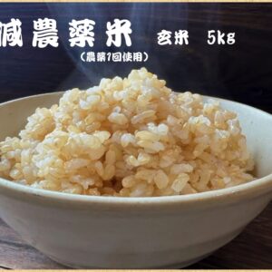 減農薬米　玄米　5kg